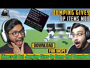 Minecraft But Jumping Drop Op Items Mod Download|How To Download Minecraft But Jumping Gives Op Item