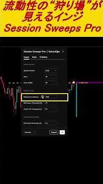 Visualize Liquidity "Hunting Grounds" with Session Sweeps Pro #tradingview #indicators