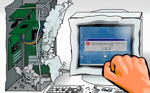 童年解压小游戏-暴力砸电脑