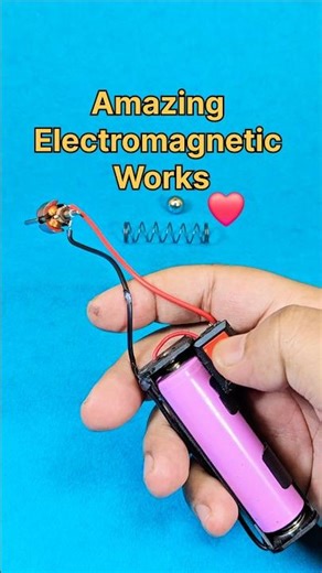 Amazing Ideas 💡 How does an Electromagnetic Works ❤️ #diy #shorts #ytshorts