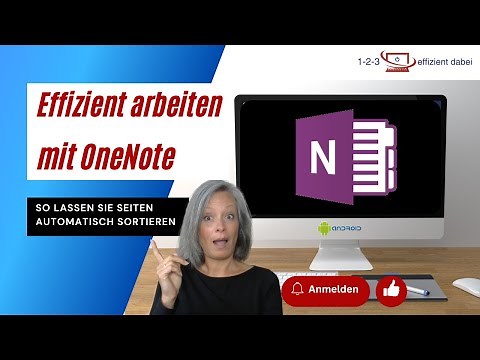 Effizient arbeiten mit OneNote - So lassen Sie Seiten automatisch alphabetisch sortieren
