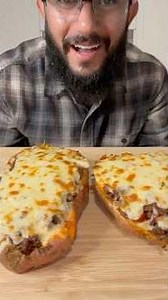 Beef Stuffed Sweet Potatoes!