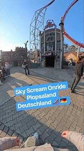 Sky Scream Onride Plopsaland Deutschland 🎢 🇩🇪 #rollercoaster #themepark #shorts #viral #fyp #reels