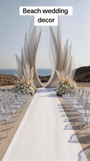 Beautiful Simple Beach Wedding Setup Ideas