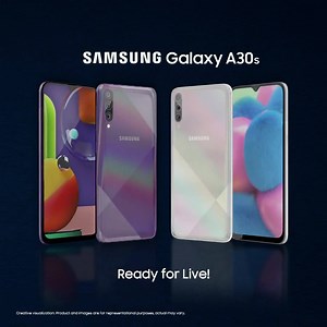 Flaunt the new 3D prism design with Prism Crush Black, Violet and White colors on #GalaxyA30s. #ReadyForLive #SamsungNepal | Samsung