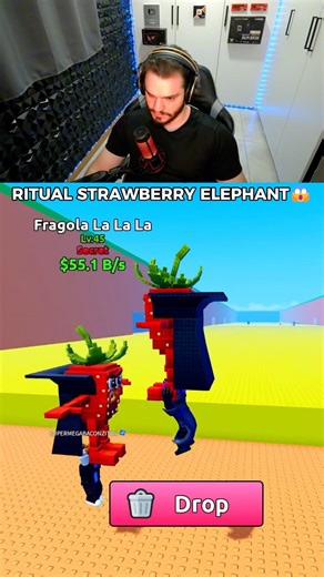 RITUAL STRAWBERRY ELEPHANT😱 #roblox #stealabrainrot #escapetsunamiforbrainrots