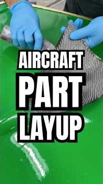 AIRCRAFT PART LAYUP #carbonfiber #engineering #aerospace