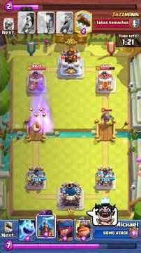 clapping someone's cheeks who uses evolution credit card #clashroyale #mimicry #hehehaw