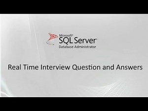 Ms SQL Server DBA experienced interview questions and answers