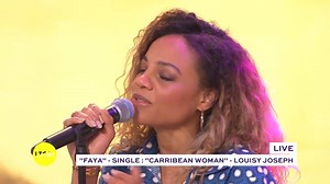 Louisy Joseph est venu nous présenter son nouveau single "Faya" de son prochain album "Carribean Women" ! | C pas si loin