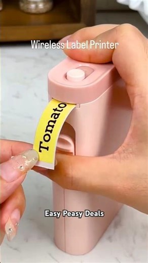 Best Kitchen Finds | Label Printer, Portable Self-Adhesive Labelling Device, Wireless Mini Printer