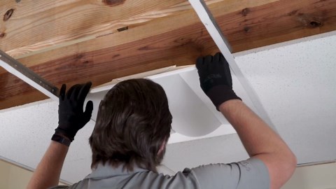 Lithonia Lighting 2x2 LED Troffer Light, Stack Switch LED Lay-in Ceiling Light Fixture, Adjustable Lumens, 3500K/4000K/5000K Switchable Color Temperature, Includes Emergency Battery Backup, White