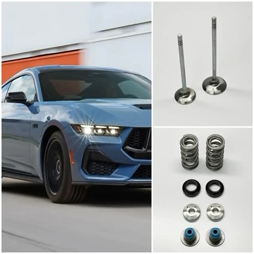 2024-2025 Ford Coyote 5.0L valvetrain components! Competition Plus stainless steel valves built for NA, turbo, supercharged, and nitrous setups. Complete valve spring kit engineered for stability at high RPM and aftermarket cams. #ferrea #ferrearacing #fordmustang | Ferrea Racing Components