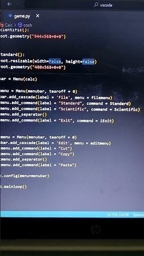 Create scientific calculator using python.#codinglife #coding #python #viralshort #shorts #science