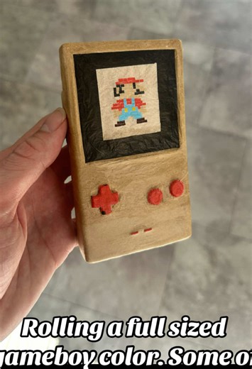 Full Sized Greenboy Color Art Creation Steps