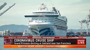 20K views · 35 reactions | The Grand Princess cruise ship is docking in a Californian port amid a coronavirus outbreak onboard. Four Aussies have been stuck on the vessel with 3,500 other passengers and crew after 21 people tested positive to COVID-19. More on this story: https://7news.link/39AyAsZ | Sunrise | Facebook