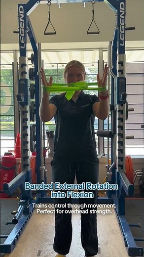 Banded Move for Shoulder PainHere’s the full banded circuit that helped restore control & mobility!