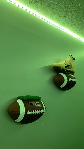 DIY Floating Football Shelves 🏈🔥 #MotivatedByMylan | Motivated By Mylan