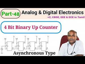 4 bit Binary Up Counter Asynchronous type in tamil