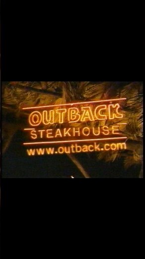 Outback Steakhouse Commercial 2001 #throwback #commercial #australia #outback #outbacksteakhouse