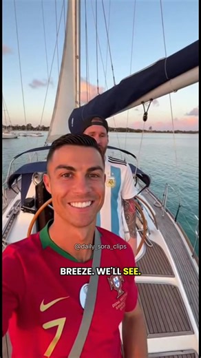 Ronaldo and Messi Go Sailing Together!