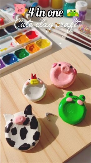 Adorable Clay Crafts You Need to try #shorts #viral @Happiness_Craft