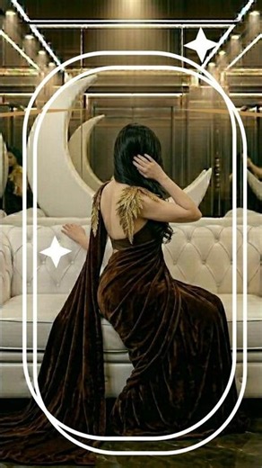 Dark luxury saree styling 🤫 Incredible back design! #shorts#viral #viralshorts #storytelling