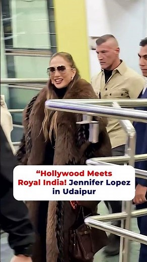 Jennifer Lopez Lands in Udaipur for Big Fat Billionaire Wedding! 😱✨🇮🇳 #jenniferlopez #viral
