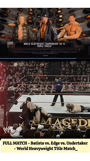 60K views · 1.3K reactions | FULL MATCH - Batista vs Edge vs Undertaker - World Heavyweight Title Match_ | Abdullah120 | Facebook