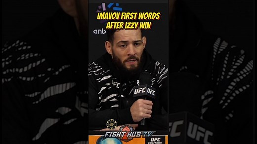 Nassourdine Imavov Speaks Out After Shocking KO Win Over Adesanya