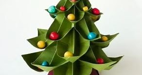 Origami karácsonyfa