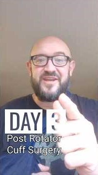 DAY 3 - Post Rotator Cuff Surgery - My recovery Journey #surgeryrecovery