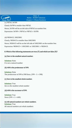 8 March 2026 math ch 2 whole number class 6th#homework #study and story hub