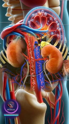 525K views · 10K reactions | The Kidney Filtration Process: How Nephrons Purify and Maintain Your Blood’s Balance. #fblifestyle #KidneyFiltration #Nephrons #BloodPurification #RenalSystem #ExcretorySystem #MedicalAnimation #KidneyFunction #HumanBody #Homeostasis #NephronFunction #MedicalEducation #BiologyAnimation | Medical Animation Media | Facebook