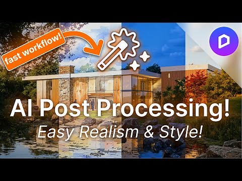 D5 Render 2.11 AI Post Processing Tutorial – One Click to Photorealism
