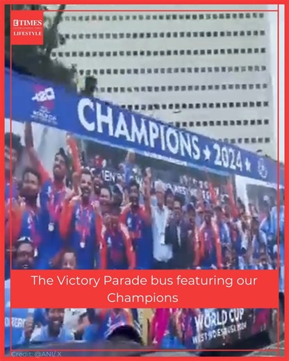 Here's a closer look at the bus that will be used in Victory Parade of the Indian Cricket Team. #T20worldcup #indiancricketteam #indiateam #teamindia #t20champions | ETimes Lifestyle