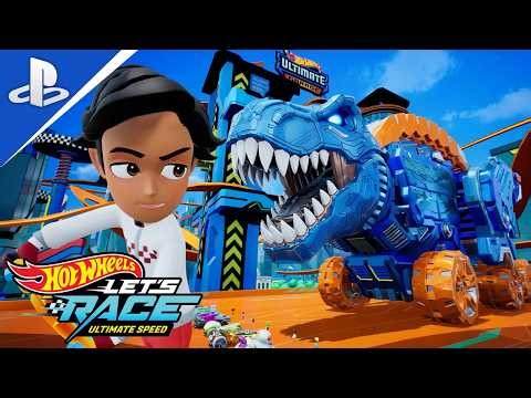 Hot Wheels Let's Race: Ultimate Speed | AXLE Vs Ultimate T-rex Transporter