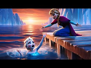 🌊❄️ Elsa Falls Into the Frozen Water — Anna Reaches Out to Save Her! 😱💔