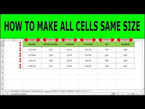 How to Make All Cells the Same Size in Excel (Same Column Width and Row Height)