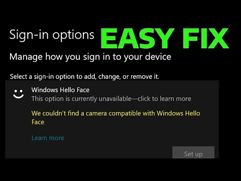 How To Fix We Couldn't Find a Camera Compatible With Windows Hello Face
