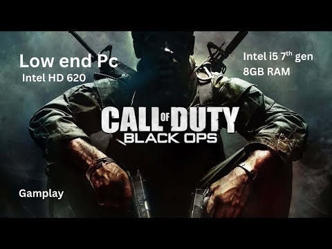 Call of Duty: Black Ops 1 gameplay on low end PC | i5 7th Gen, 8GB RAM & Intel HD 620 | Smooth FPS 😍