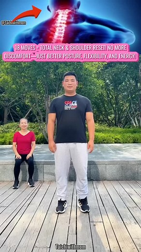 51K views · 3.2K reactions | 18-step shoulder and neck workout (follow-along version) ‍♀️✨ Do it once a day for all-day relief! Show some love ❤️ if you want more! #ShoulderNeck #HomeWorkout #ExerciseRoutine #PainRelief #GentleMovement #HealthyAging | TaiChi With Mom | Facebook