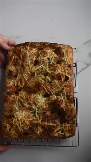 Liam Murphy on Instagram: "Garlic, Rosemary and pecorino focaccia ! #focaccia #bread #crunch #breadmaking #sourdough"