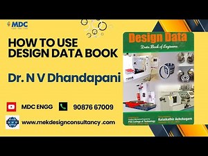 How to use Design data book #mechanical #designengineer | Dr. N V Dhandapani | MDC