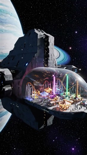 Space Carnival on a Spaceship | Aliens Having Fun in Orbit