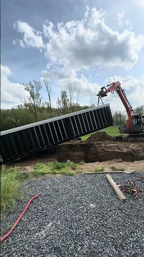 placement piscine container | setting container pool