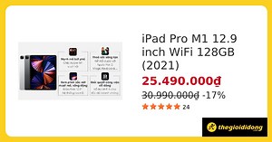 iPad Pro M1 12.9 inch WiFi 128GB (2021) - Chính hãng, giá rẻ, có mua trả chậm