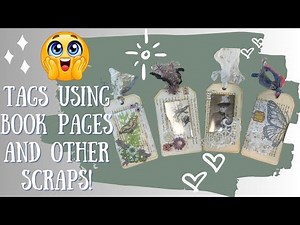Make Beautiful Journal Tags Using Old Book Pages & Scraps | Easy Junk Journal Ephemera DIY
