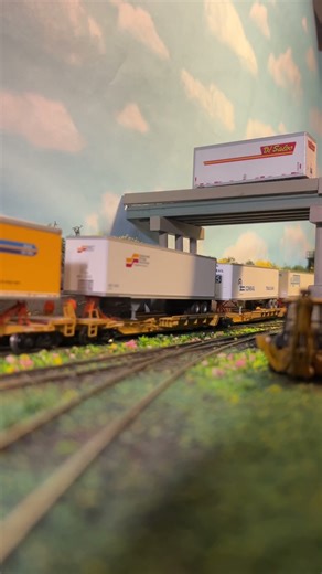 Two GP40-2’s pull a pig train under Route 9 & Betty Drive. #fyp