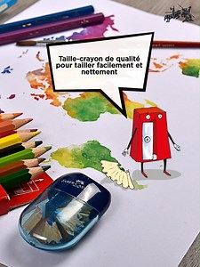 21K views · 31 reactions | Taillez vos crayons en toute sécurité et laissez la pointe vous guider vers vos chefs-d’œuvre. Prix de vente conseillé: 9 dh. | Faber-Castell | Facebook
